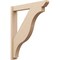 Ekena Millwork 6-in W x 38-in D x 46-in H Funston Slat Rough Cedar Woodgrain TimberThane Outlooker, Primed Tan OUTUR060X38X46FST24RCPR - alternate 1